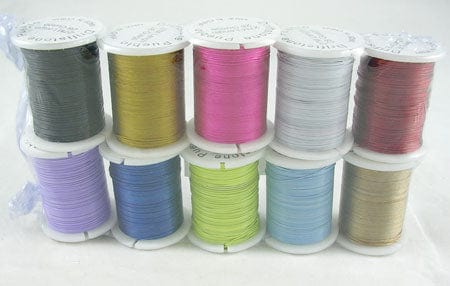 Tiger Tail Wire Sæt - 0.45mm Nylon Coated (10 Assorteret Farver, 100m) - Uniq Perler - 5678291847, 789734745678321719291846