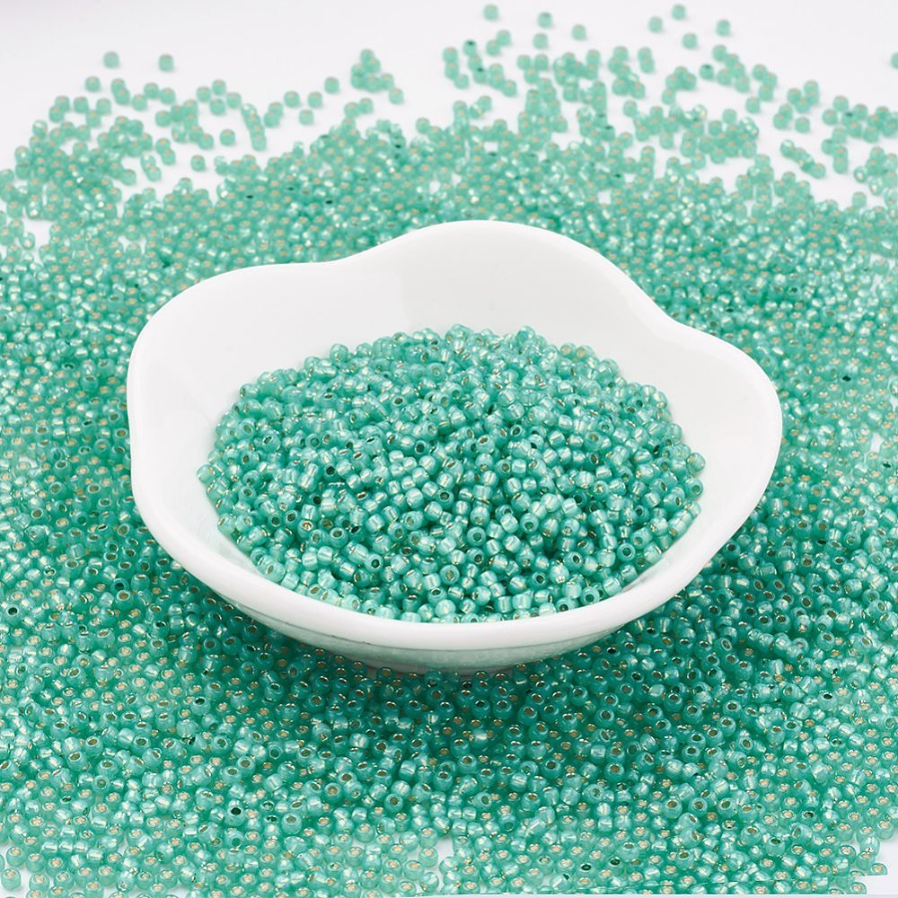 TOHO Seed Beads – TR 2119, Silver Lined Dk Mint (11/0) - Uniq Perler - 119044