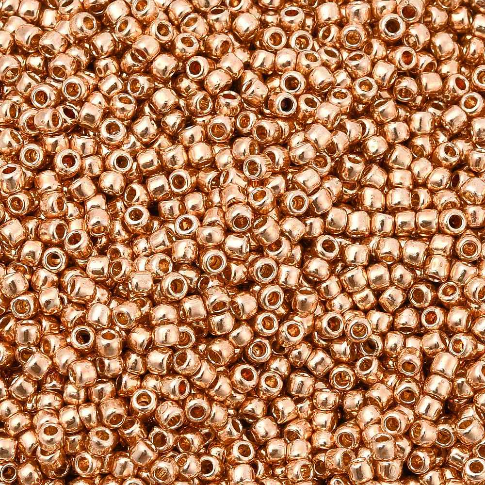 TOHO Seed Beads – TR PF551, Galvanized Rose Gold (11/0) 10gr - Uniq Perler - 119754
