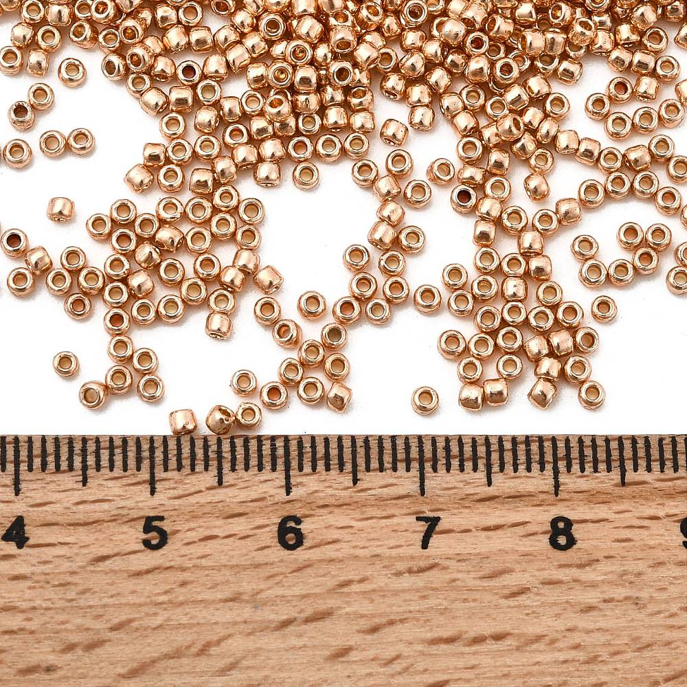 TOHO Seed Beads – TR PF551, Galvanized Rose Gold (11/0) 10gr - Uniq Perler - 119754