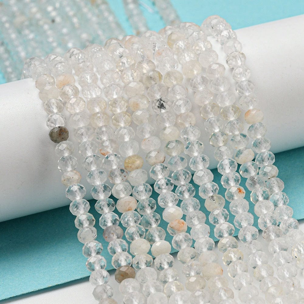 Topaz Perler, Klar, Facet, 4x3mm - Uniq Perler - 112242