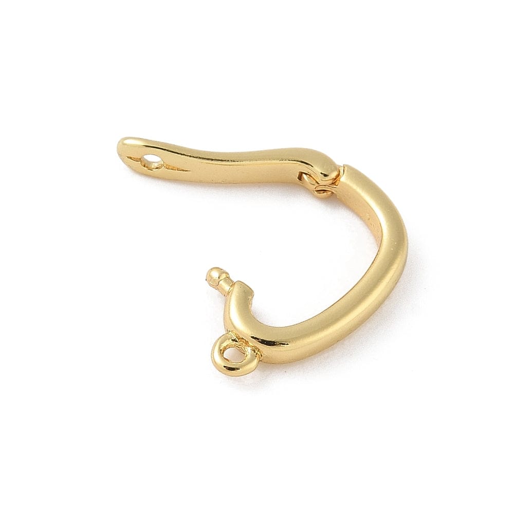 Tvist Lås - 18K Langtidsholdbar Forgyldt, (16x9x3mm) - Uniq Perler - 115930