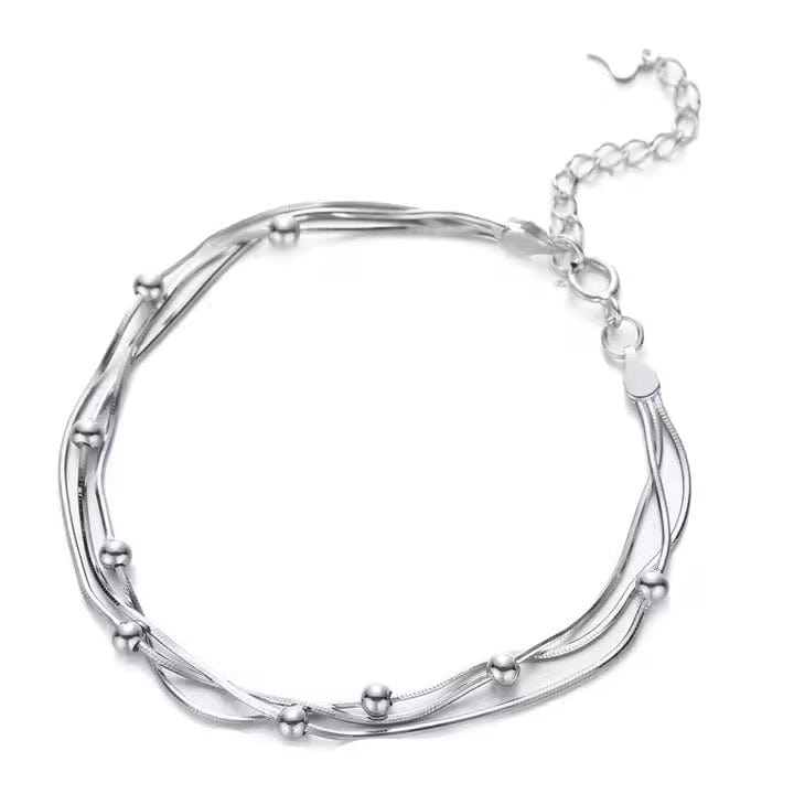 Vandfast 3 Dobbelt Armbånd – Stål (17+5cm) - Uniq Perler - 115191