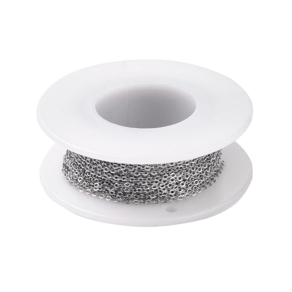 Vandfast Ankerkæde - Stål (1,5x1,3x0,3mm) - Uniq Perler - 587364