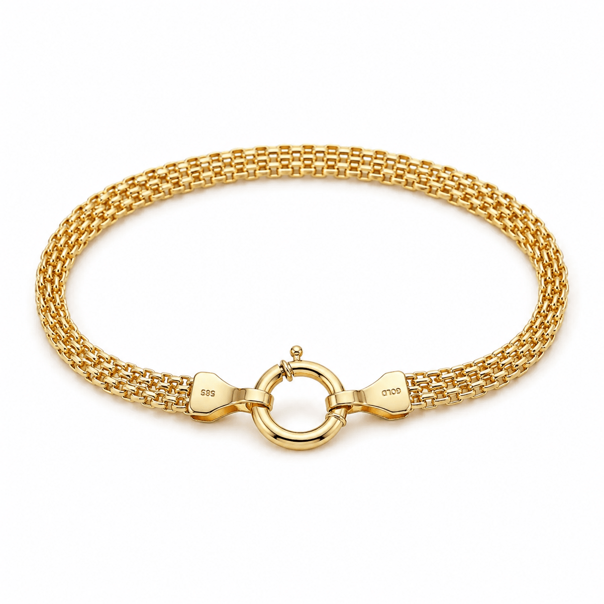 Vandfast Armbånd – Forgyldt Stål (18cm) - Uniq Perler - 201918