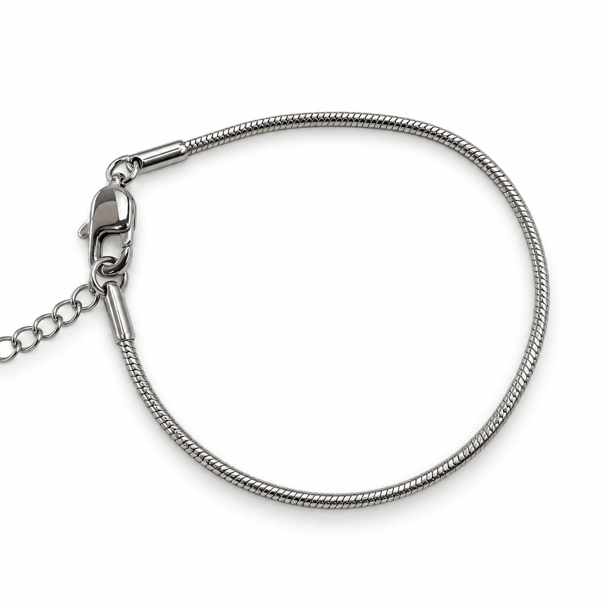Vandfast Armbånd-Stål – 15+5 cm - Uniq Perler - 125443