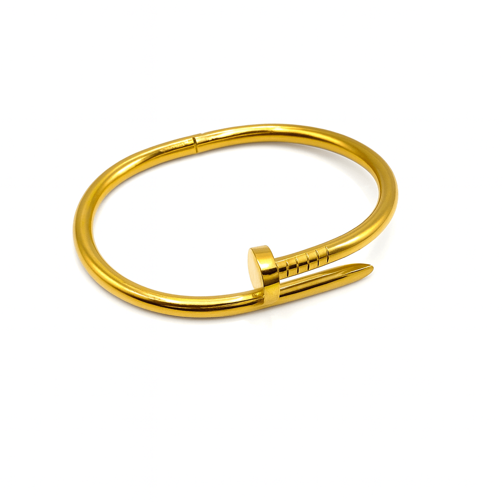 Vandfast Armbånd – 18K Forgyldt Stål, Sømformet - Uniq Perler -