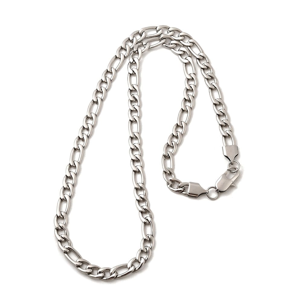 Vandfast Figaro Halskæde – Stål (55cm) - Uniq Perler - 115721