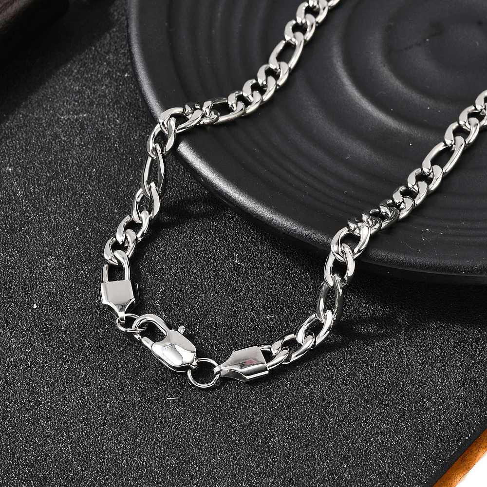 Vandfast Figaro Halskæde – Stål (55cm) - Uniq Perler - 115721