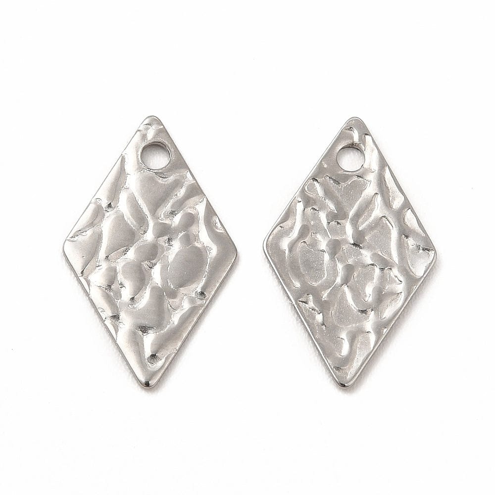 Vandfast Harlekin Vedhæng Med Mønster, 16x9,5mm, 2 stk. - Uniq Perler - 302332