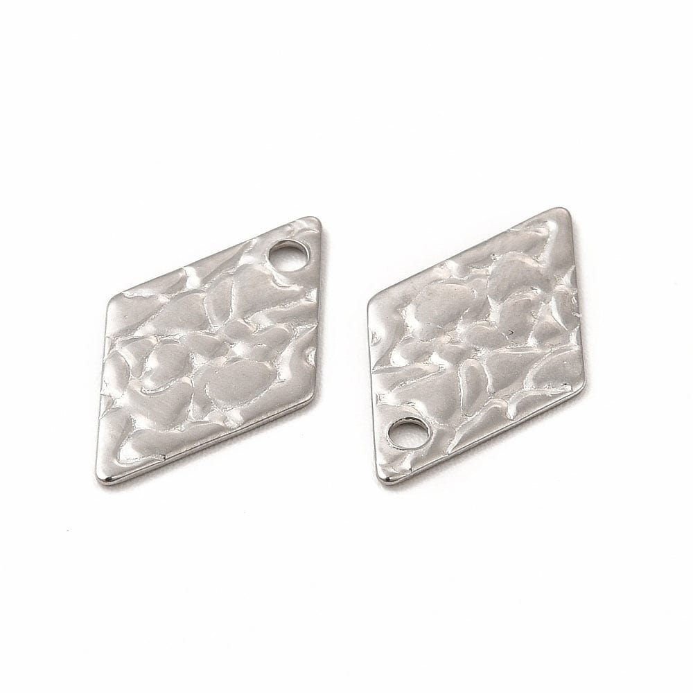 Vandfast Harlekin Vedhæng Med Mønster, 16x9,5mm, 2 stk. - Uniq Perler - 302332