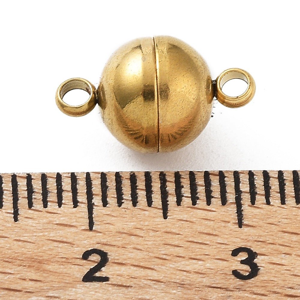 Vandfast Magnetlås – 18K Forgyldt Stål (13,5x8mm) - Uniq Perler - 119976