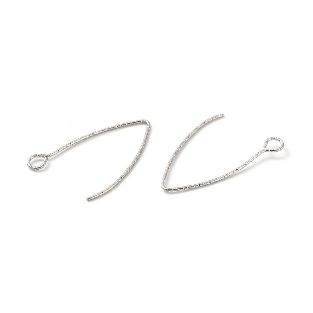 Wasserdicht ohrhaken, Stahl (27mm, 1 Paar) - Uniq Perler -