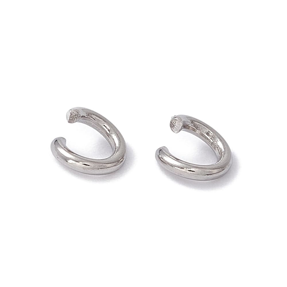 Vandfast Øsken/O - Ringe – Åben, Stål (8x1mm), 20 stk - Uniq Perler - 115996