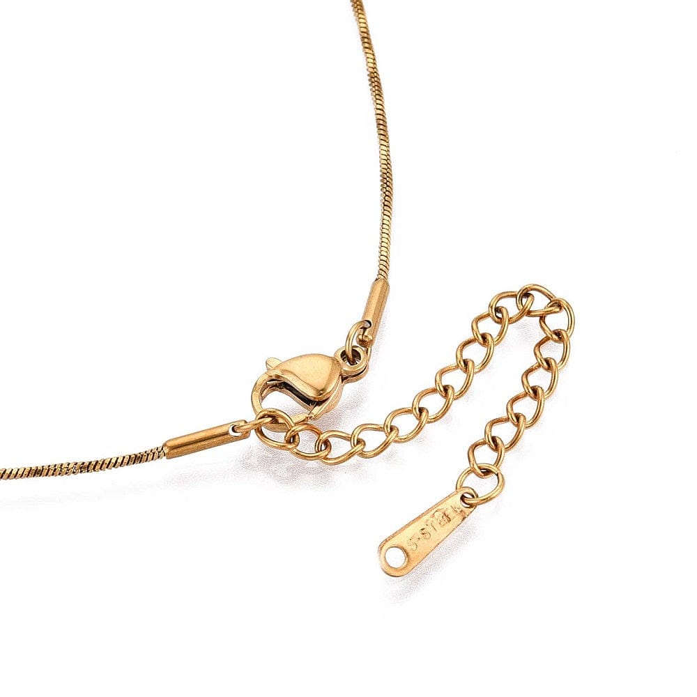 Vandfast Slange Kæde Med Forlænger – 18K Forgyldt Stål (40cm) - Uniq Perler - 115970