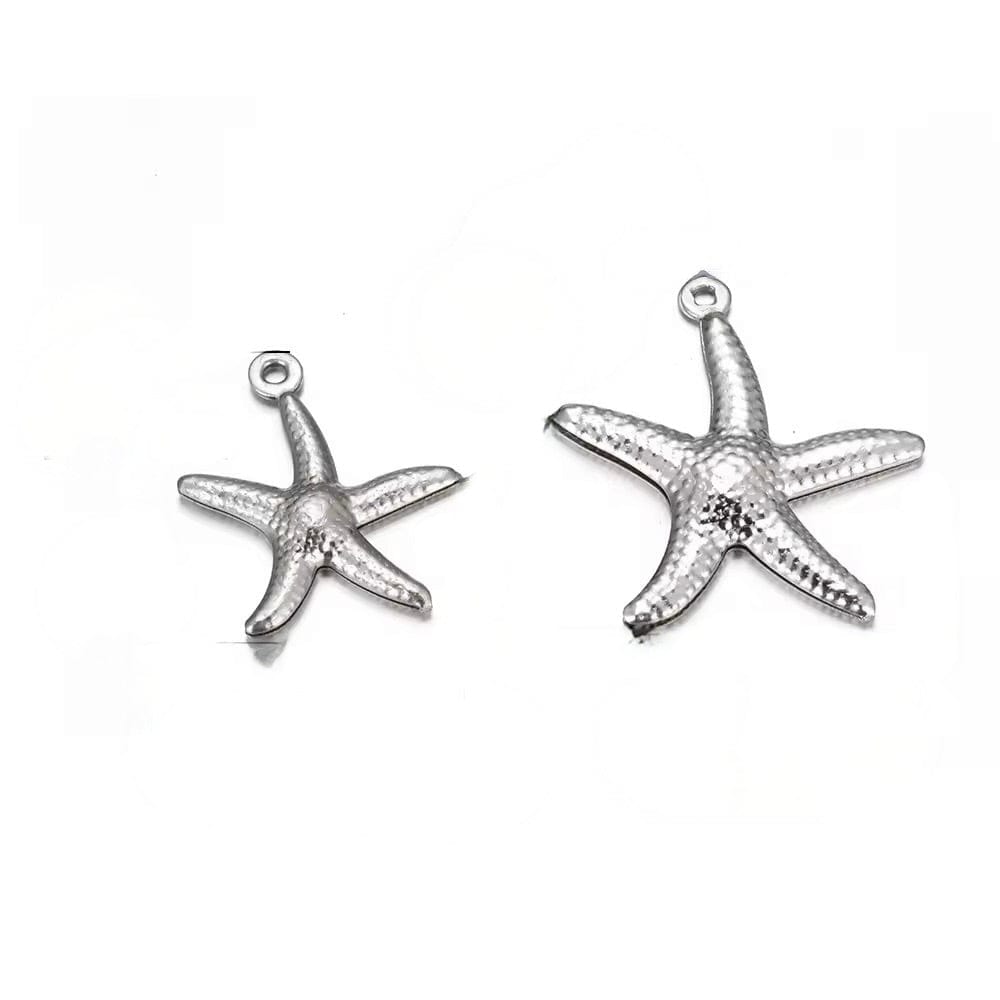 Vandfast Søstjerne Vedhæng, 15mm - Uniq Perler - 002811