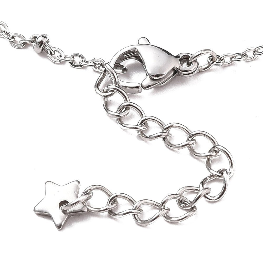 Vandfast Stål Armbånd – Satellite kæde (18,5cm) - Uniq Perler -