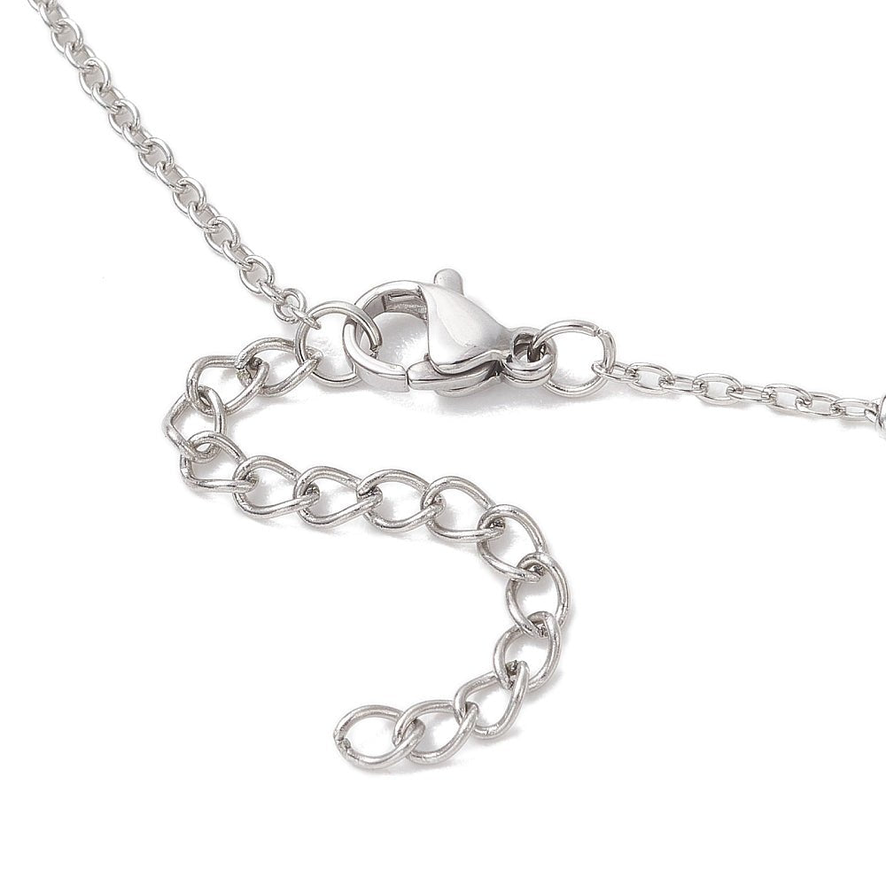 Water-resistant Steel chain – Satellite/slider chain 48 cm + extension chain - Uniq Perler -