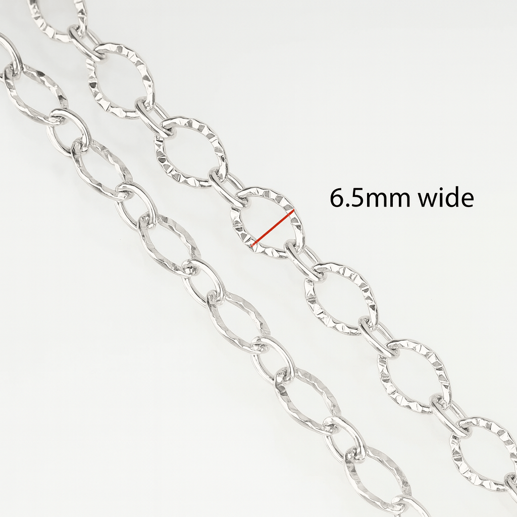 Vandfast Stål Kæde – Sunflower (1 Meter) - Uniq Perler -