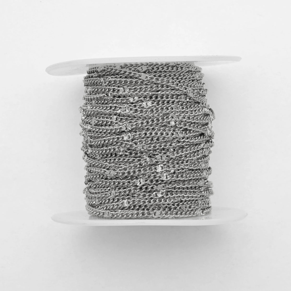 Vandfast Star panser Kæde, Stål, (2mm, 1m) - Uniq Perler -