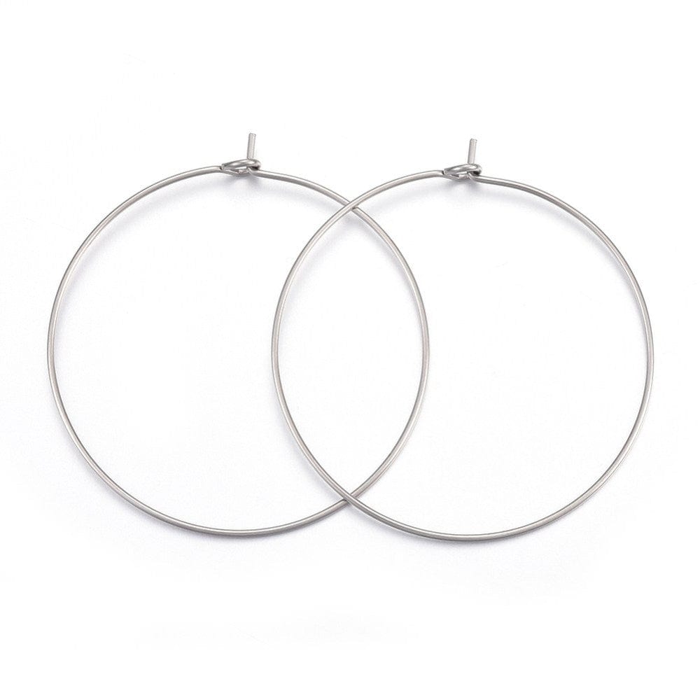 Vandfaste Creoler – Rustfrit Stål (24x20mm) 50 Par - Uniq Perler - 61491035