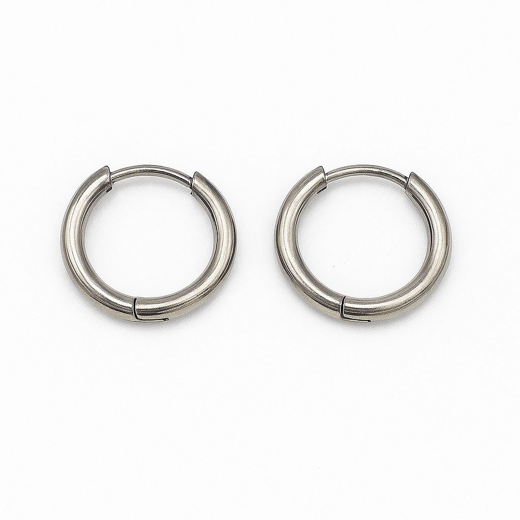 Vandfaste Creoler - Stål (14x2mm) - Uniq Perler - 115216