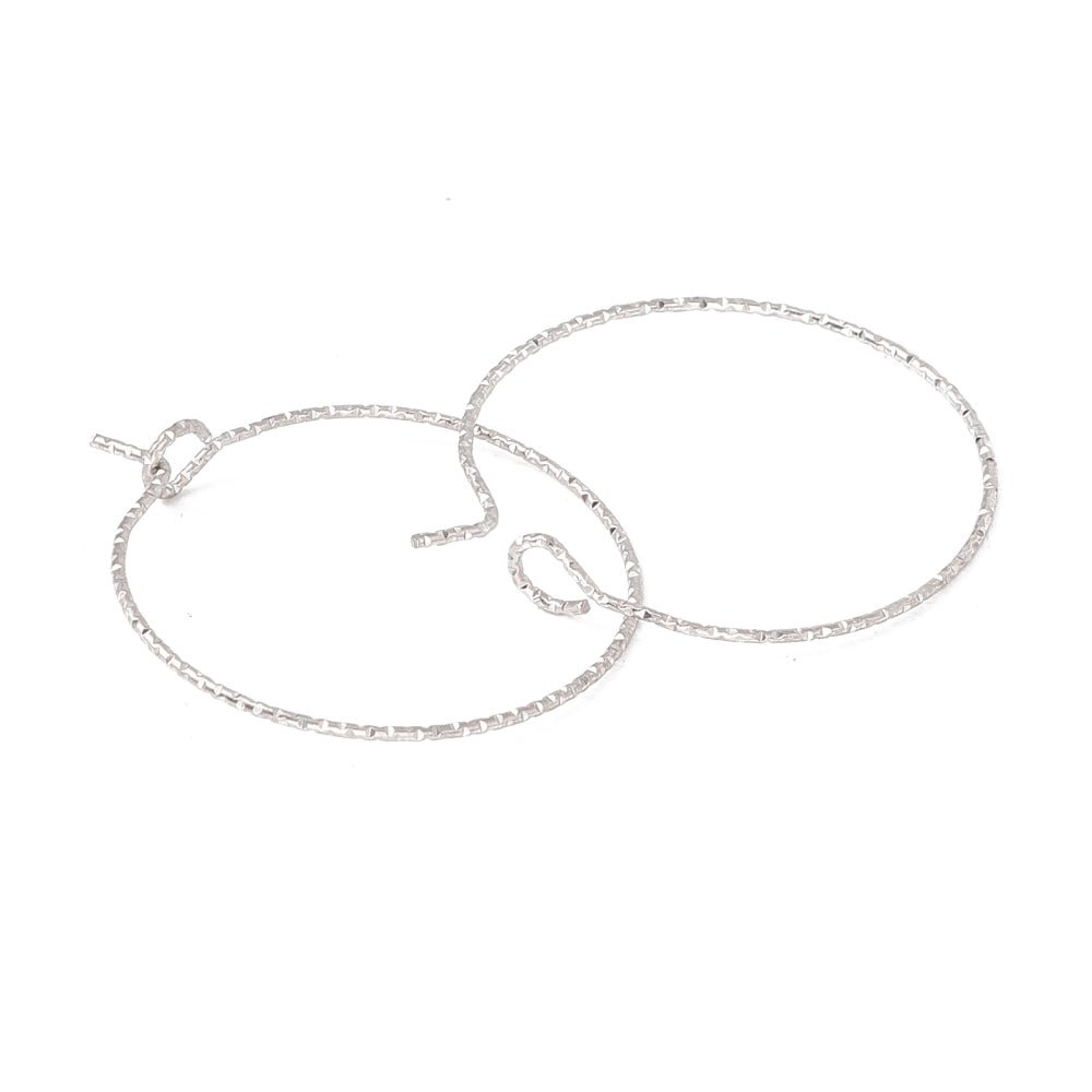 Vandfaste Creoler – Stål (21x25mm) 1 par - Uniq Perler -