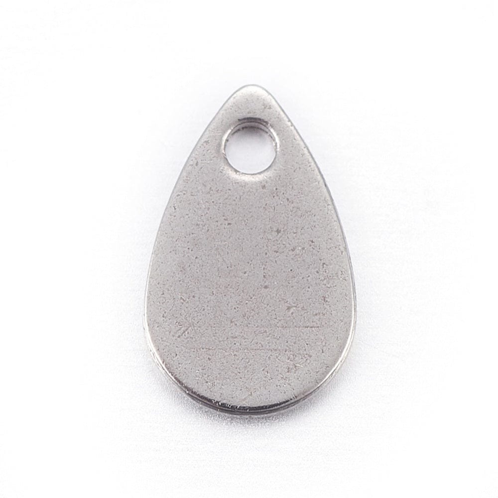 Vandfaste Dråbe Vedhæng, 8x5mm, 10 stk. - Uniq Perler - 113463