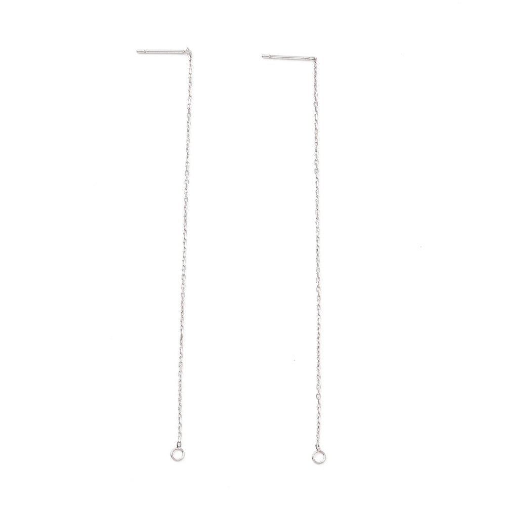 Vandfaste Ørekæder – Stål (100 - 109mm) 1 par - Uniq Perler -