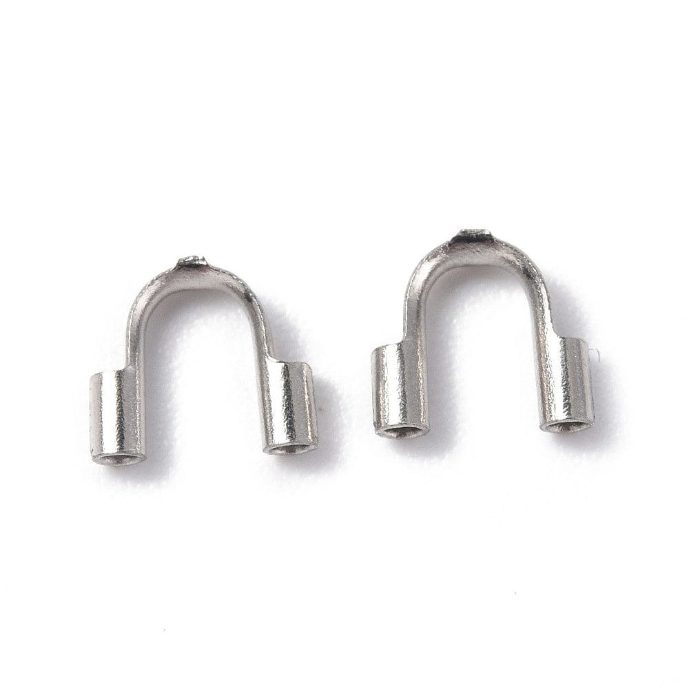 Vandfaste Wirebeskyttere – Stål (4,5–6,7x1,4mm), 10 stk. - Uniq Perler - 111812