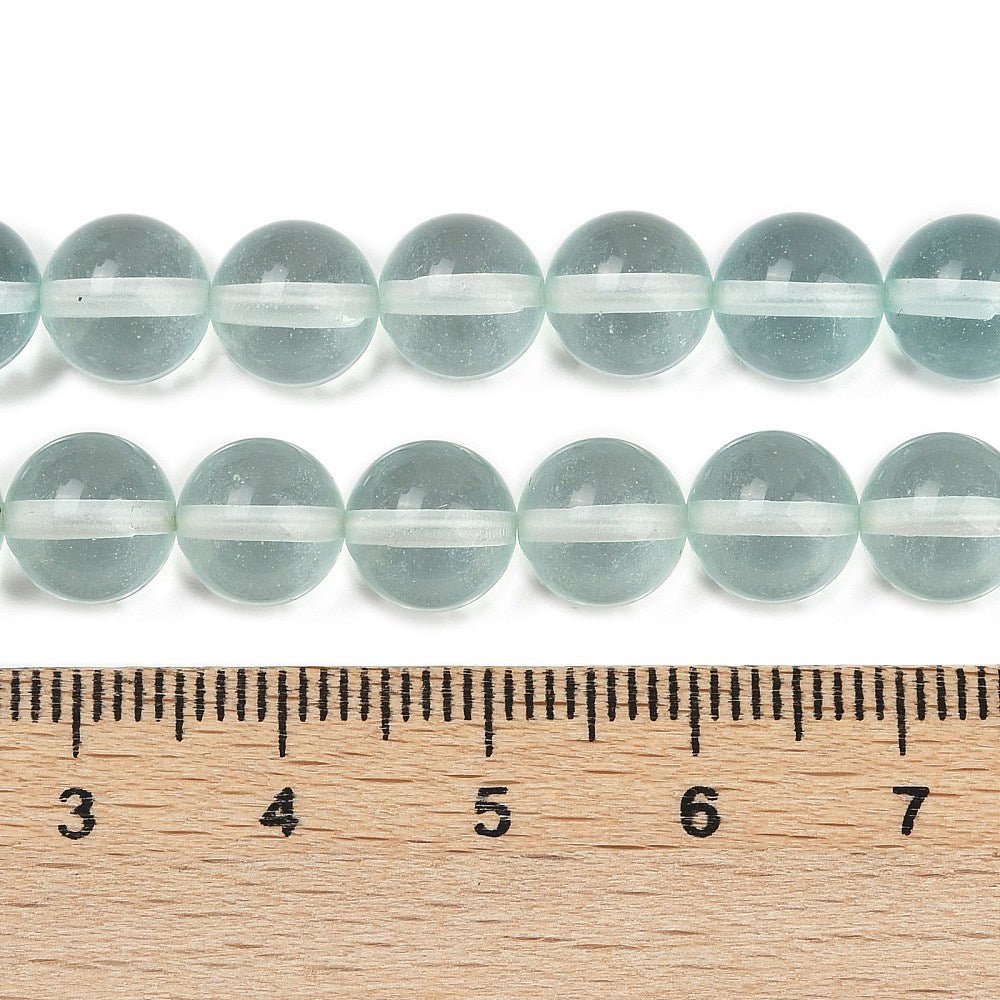 Watermelon Glasperler – Runde Aquamarine (8mm) - Uniq Perler -