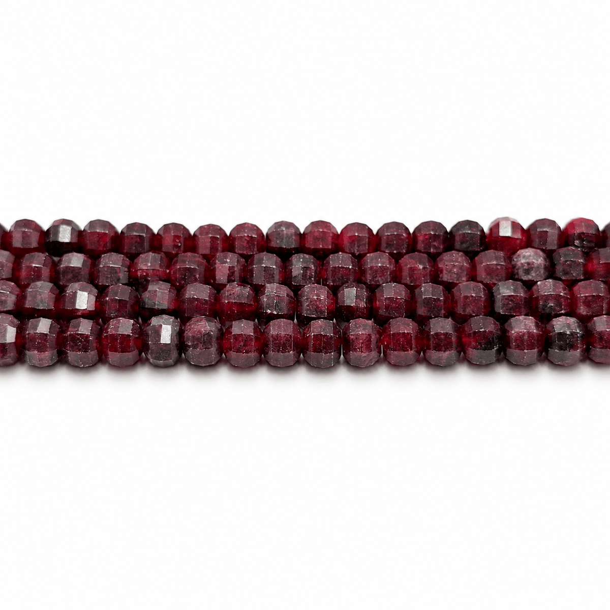 White Jade Perler – Bordeaux, Facetterede, Græskarform (9,5~10x7~8mm) - Uniq Perler - 125877