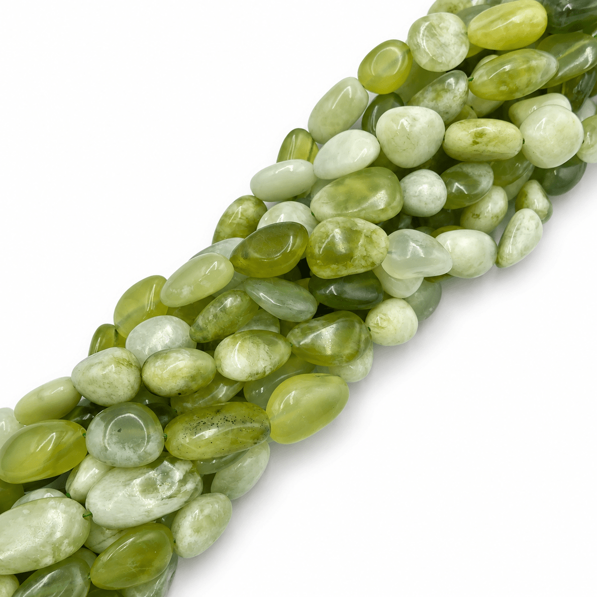 Xiuyan Jade Nuggets – Tumble (10–14mm) - Uniq Perler - 117567