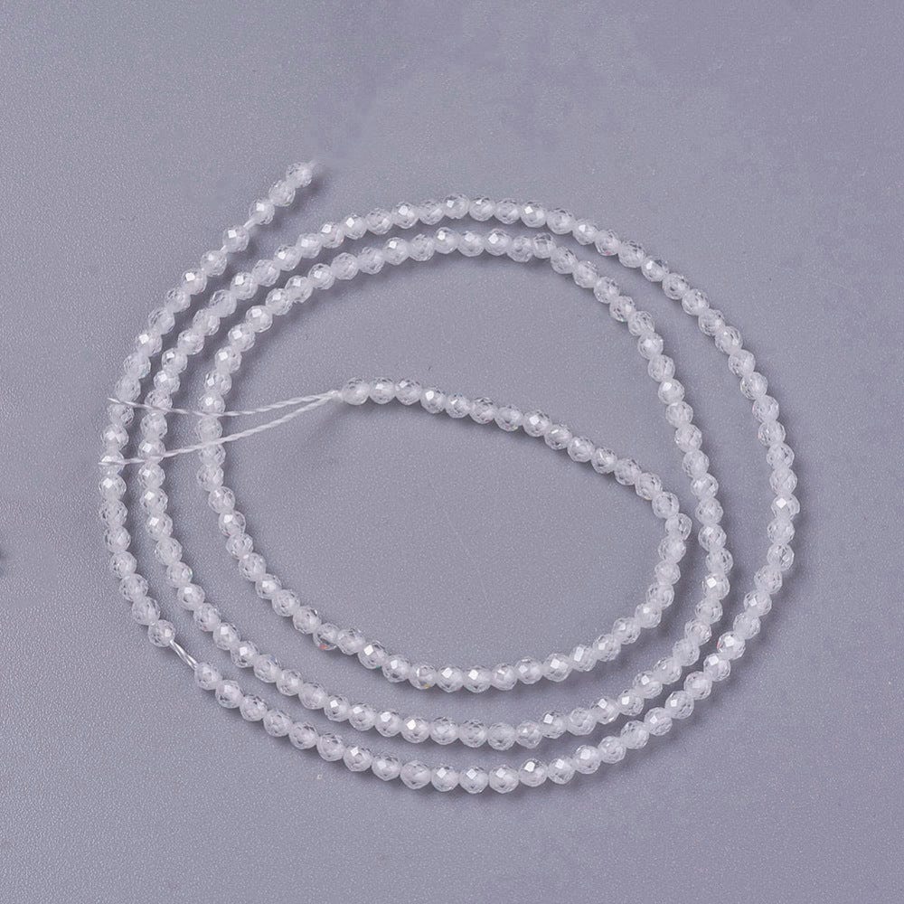 Zirkonia Perler – Klar, Facetteret (3x2,5mm) - Uniq Perler - 0001489536