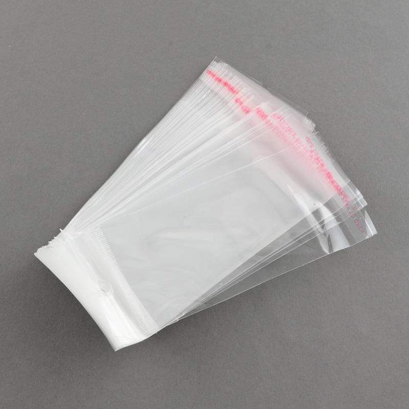 Cellofanposer, Klar, 14x6cm, 100 Stk - Uniq Perler - 124529