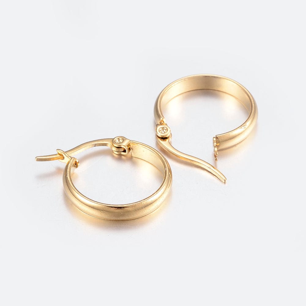 Creoler - Forgyldt Stål (19x18mm) - Uniq Perler - 0000011003