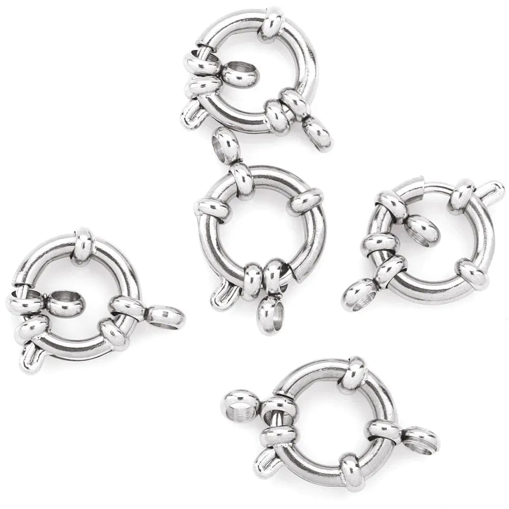 Dekorativ Springlås – Stål (10mm) - Uniq Perler - 75446788