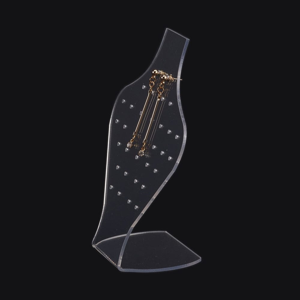 Display Til Ørestikkere – Klar Akryl (13,5x10x5,2cm) - Uniq Perler - 127754