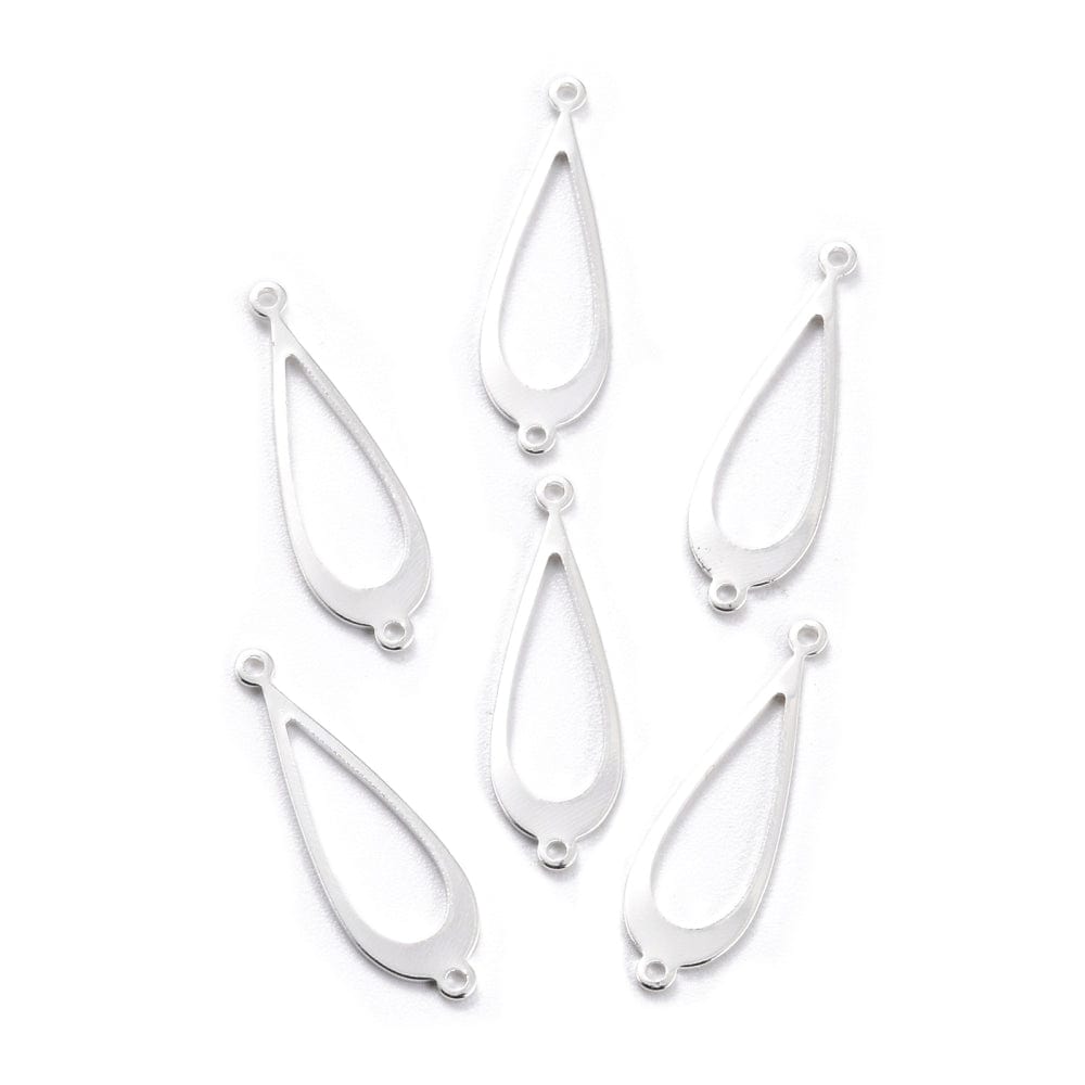 Dråbeformet Mellemled, Langtidsholdbar Belægning, 30x10mm - Uniq Perler - 0000013494, 170453845673918656546849