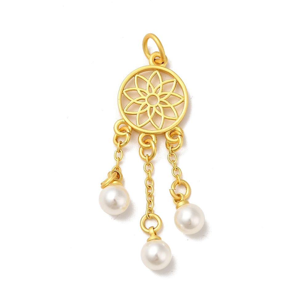 Drømmefanger Vedhæng Med Perler - Uniq Perler - 14065