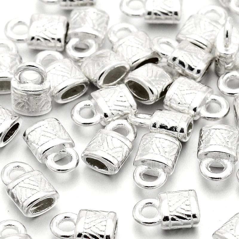 Endestykker – Antik Forsølvet (10x6,5x4,5mm) - Uniq Perler - 172923345673915352463857, 0000008531