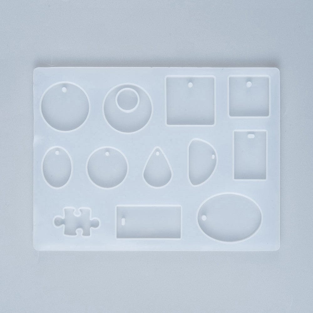 Forme Til Forskellige Formet Resin Vedhæng (28x22x7,5cm) - Uniq Perler - 125512