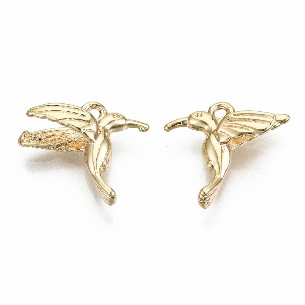 Fugle Vedhæng, 18K Forgyldt, (16x17x5mm) - Uniq Perler - 0000010146, 147995745673915633303846