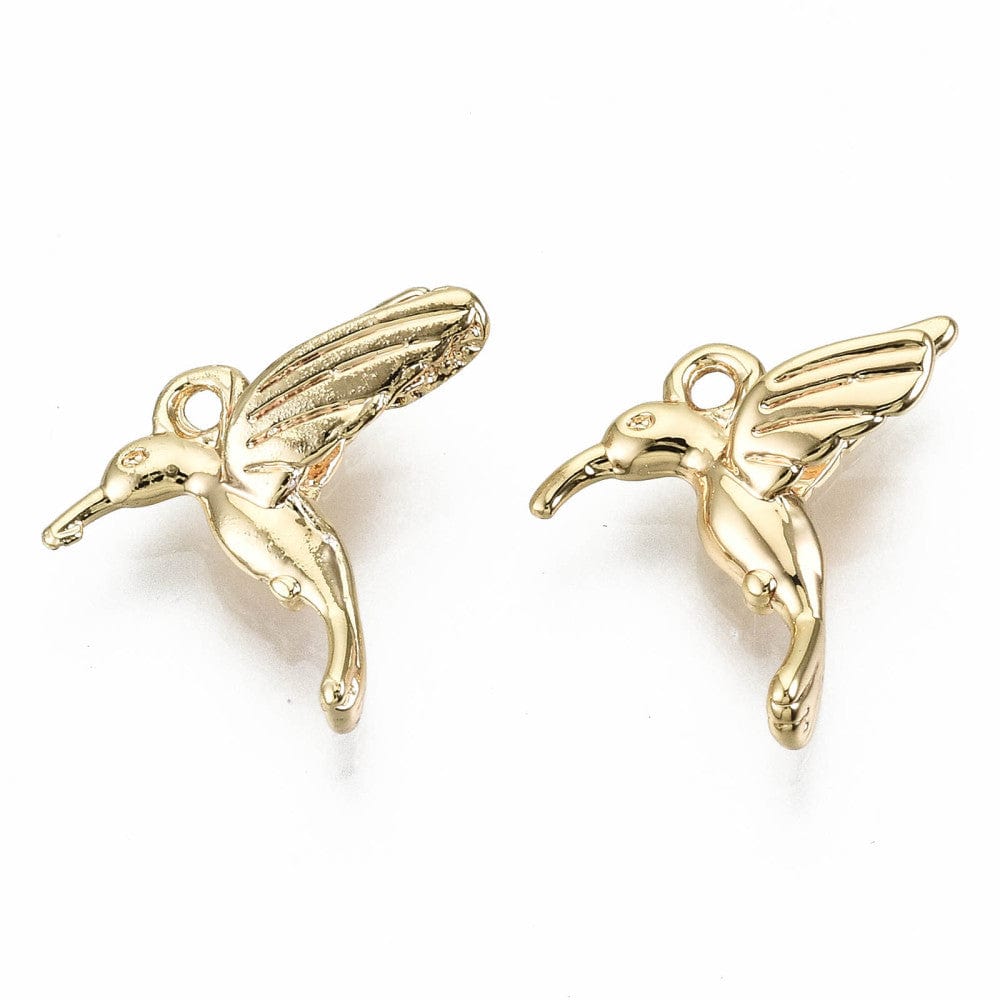 Fugle Vedhæng, 18K Forgyldt, (16x17x5mm) - Uniq Perler - 0000010146, 147995745673915633303846