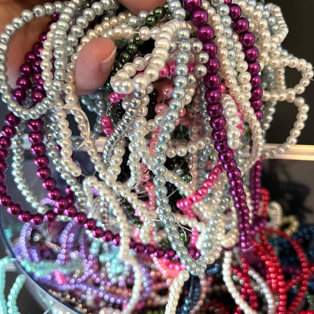 Glasperler, Assorteret Mix, 4mm - Uniq Perler - 0000014884