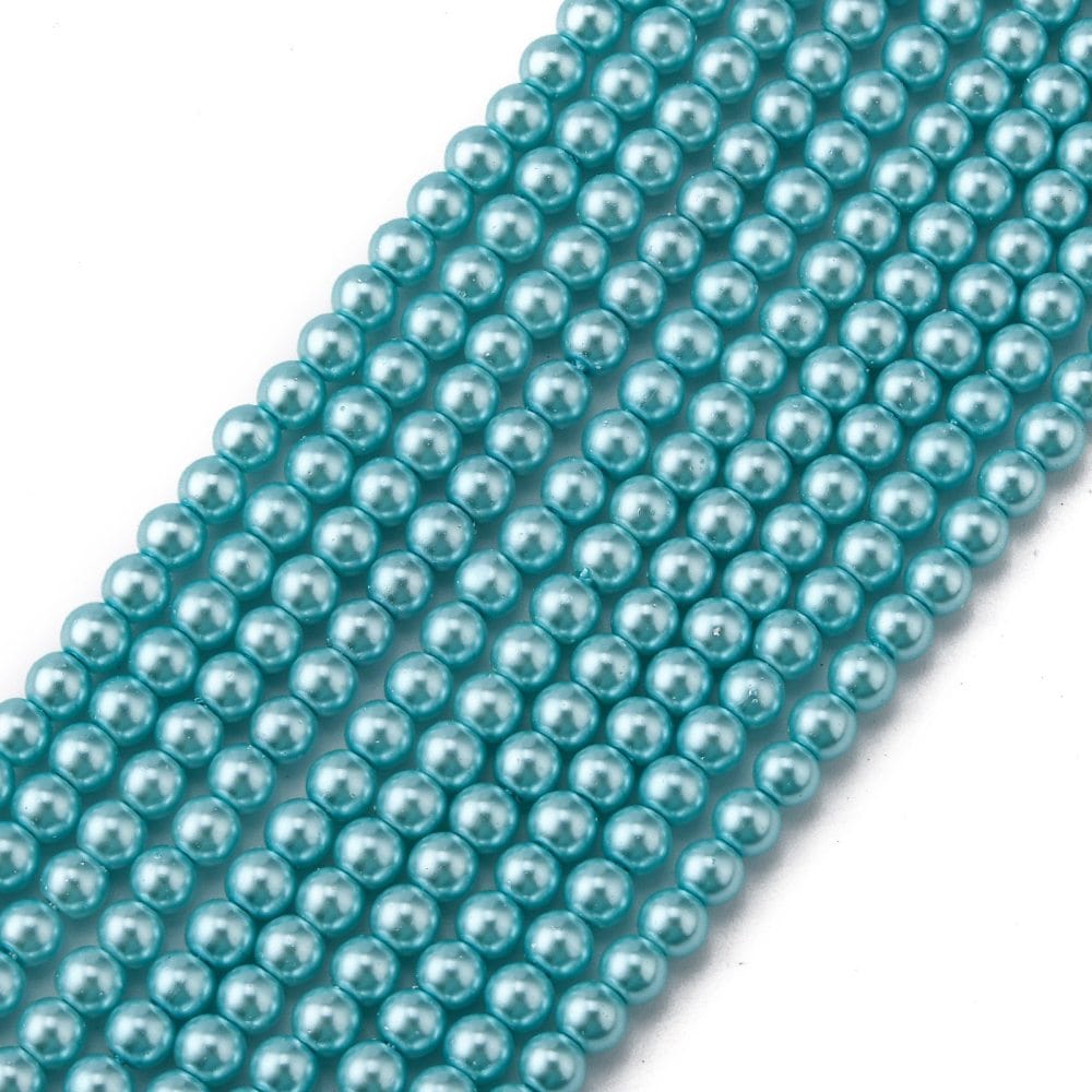 Glasperler, Mint Grøn, 4mm - Uniq Perler - 136829345673913174849849,