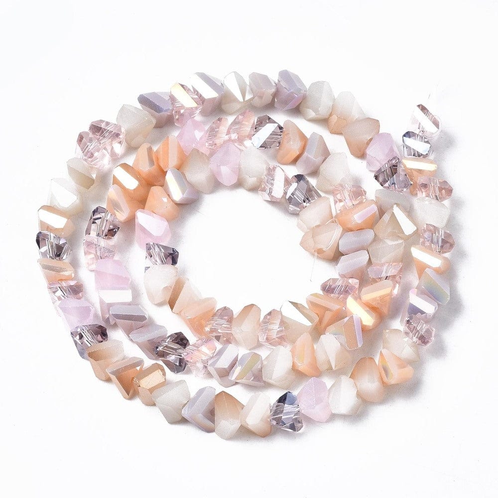 Glasperler, Triangel, Elektroplated, (3,5x6x4,5mm) - Uniq Perler - 0000013776