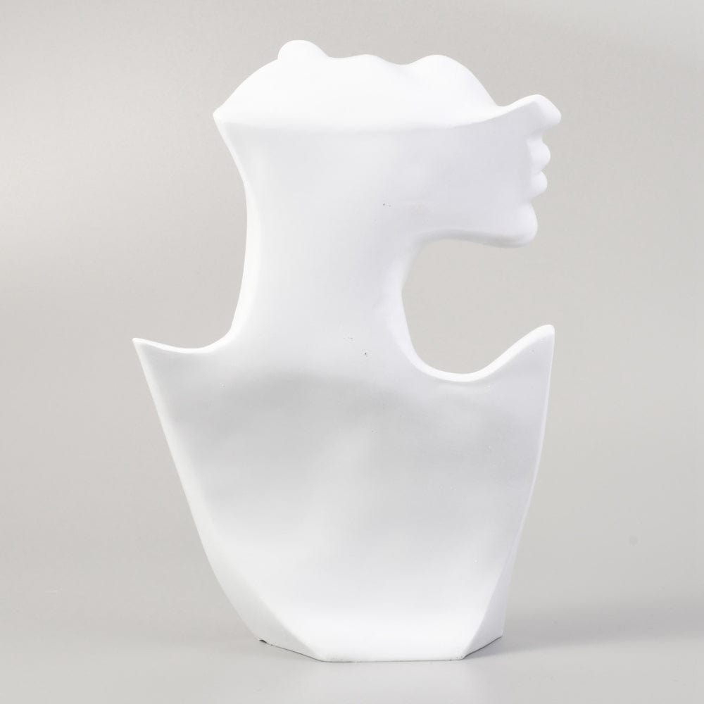 Hvid Display Buste Til Smykker (26x18x18cm) - Uniq Perler - 157956