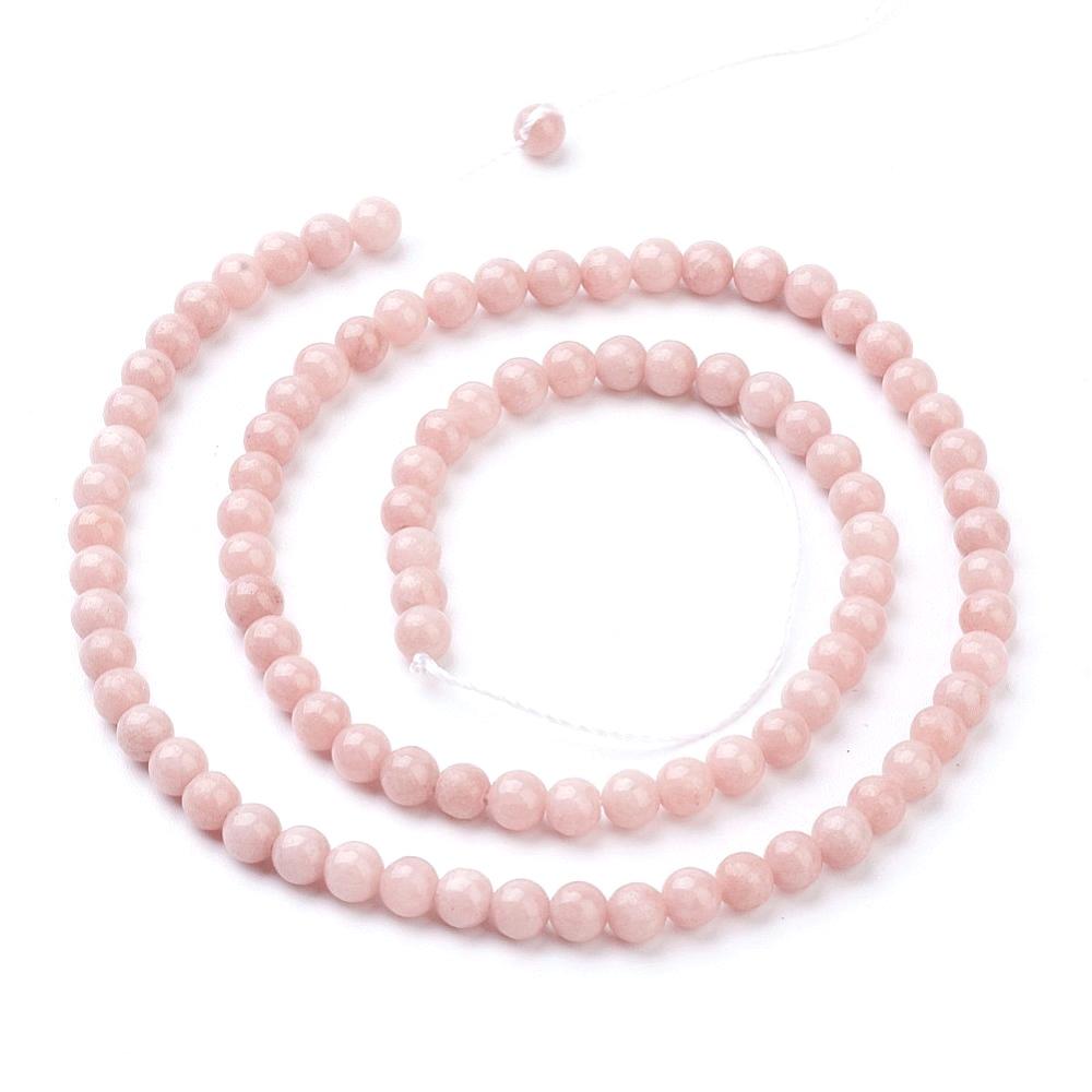 Jade Perler – Enkle Runde (4mm, Streng) - Uniq Perler - 207845