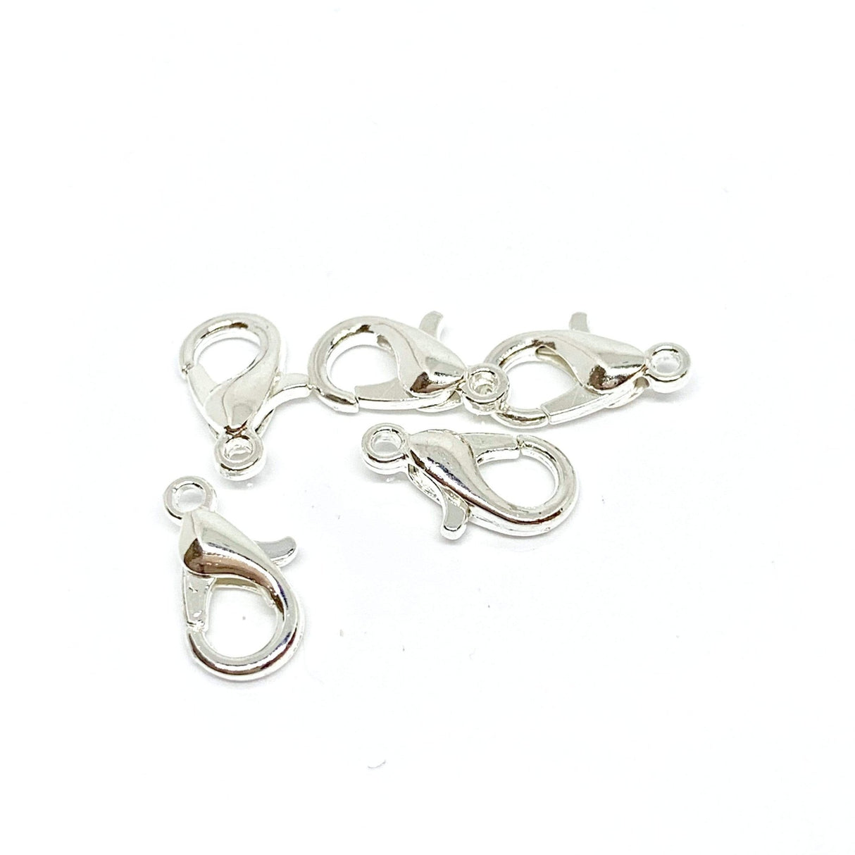 Karabinlås - Forsølvet (12mm, 10 stk) - Uniq Perler - 0000004880, 927934945778916132902843